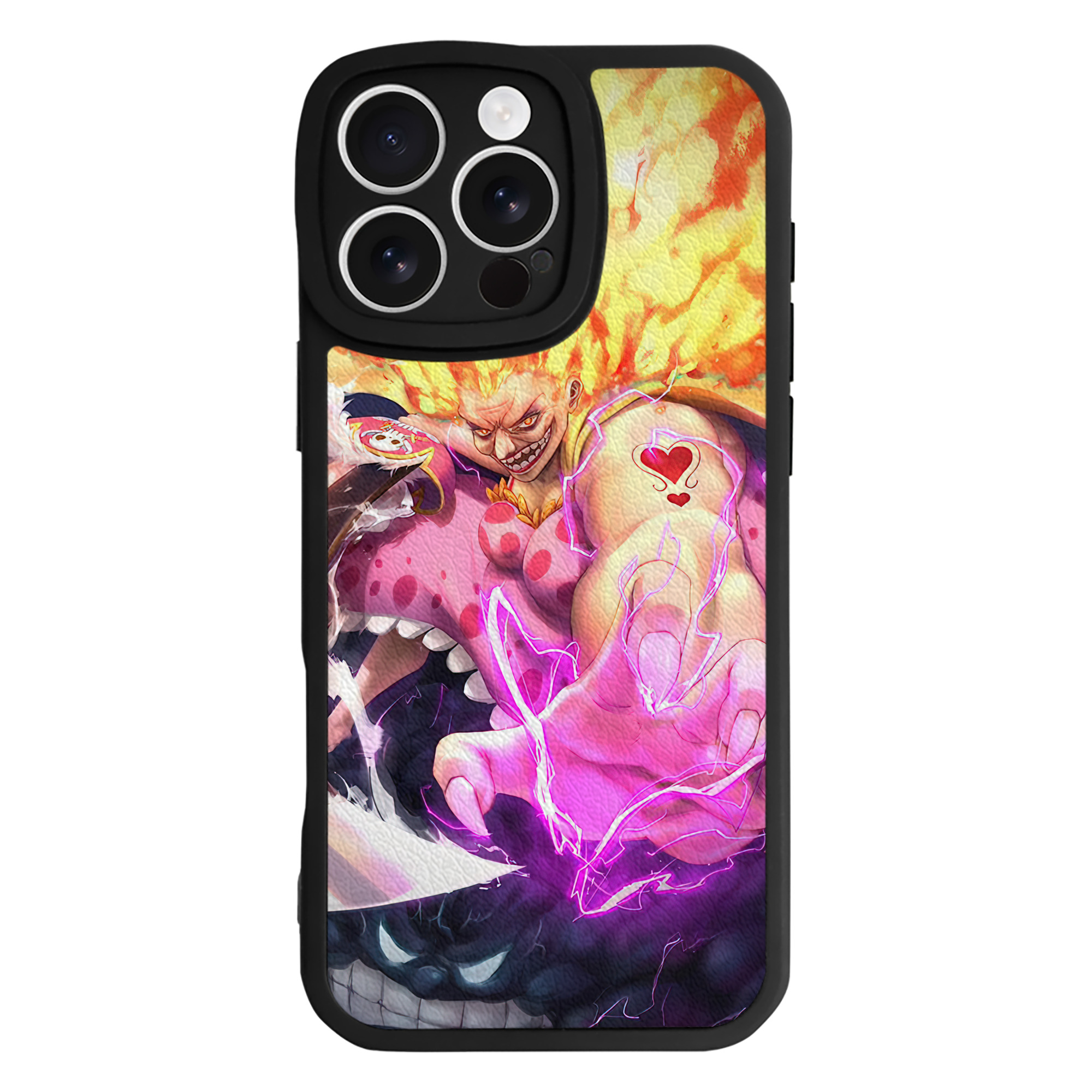 （画像用） ワンピース ONE PIECE 【iPhone 16シリーズ対応】シリコンスマホケース（レザー調） 材質：シリコン